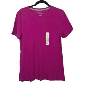 Time and Tru Pink Magenta Short Sleeve T Shirt Tee NWT Medium
